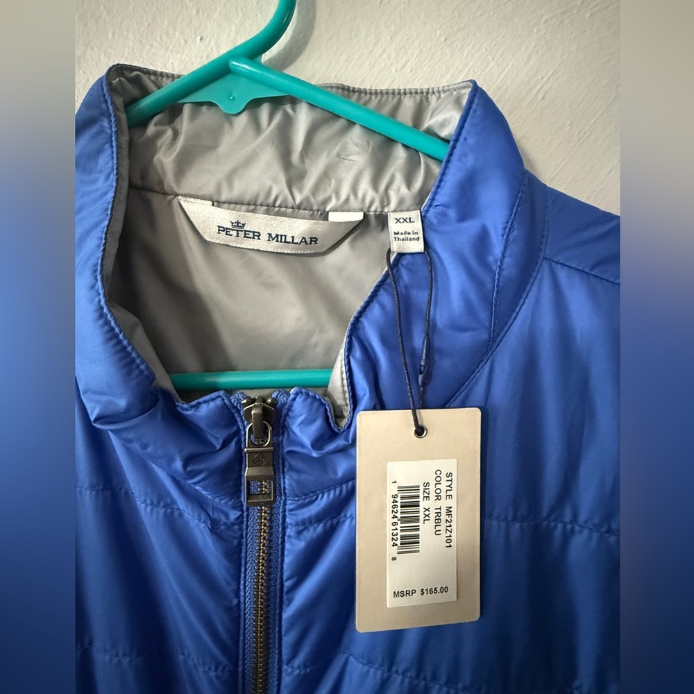 Peter Millar Royal Blue Quilted Vest - Picture 2 of 2
